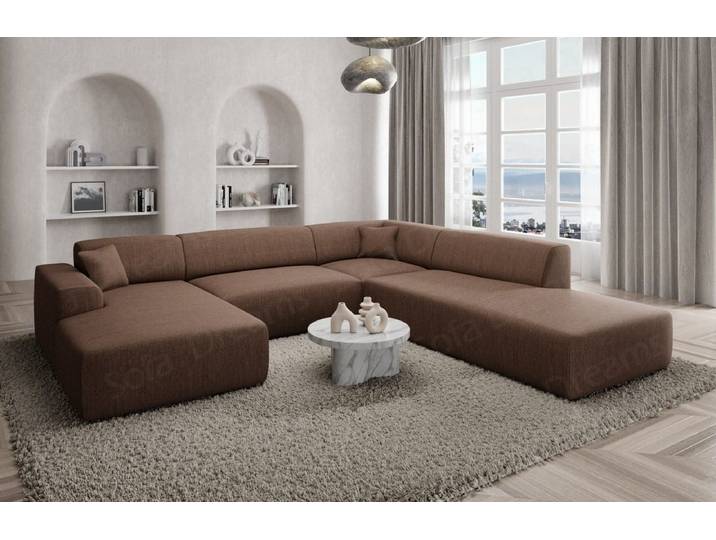 Couchlandschaft Mallorca Lounge U-Form in Stoff