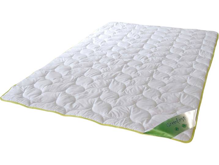 Microfaserbettdecke KBT BETTWAREN Greenfirst Anti-Milbe und Mücke , weiß, B:155cm L:220cm, Bezug: 100% Polyester, Bettdecken, Microfaserbettdecke