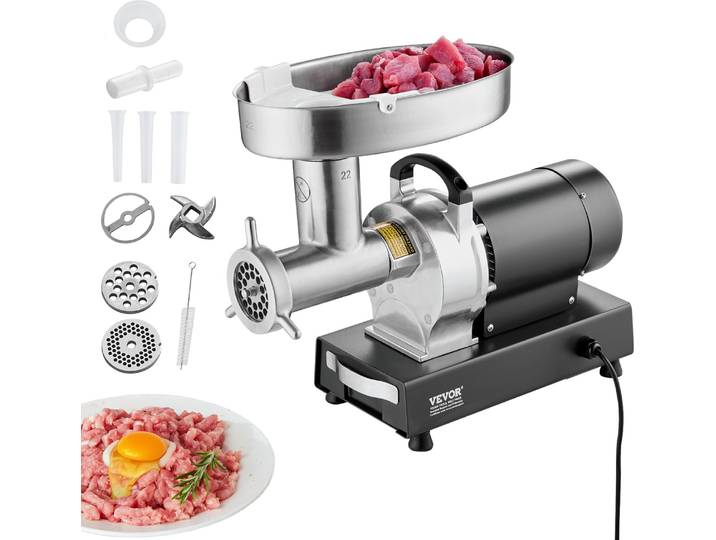 VEVOR Commerciële Elektrische Vleesmolen 6\,35 Kg / min Worstvuller