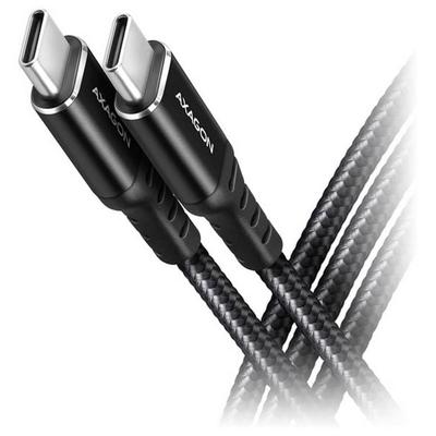 AXAGON USB-C® Kabel USB 2.0 USB-C® Stecker 1m Schwarz BUCM-CM10AB