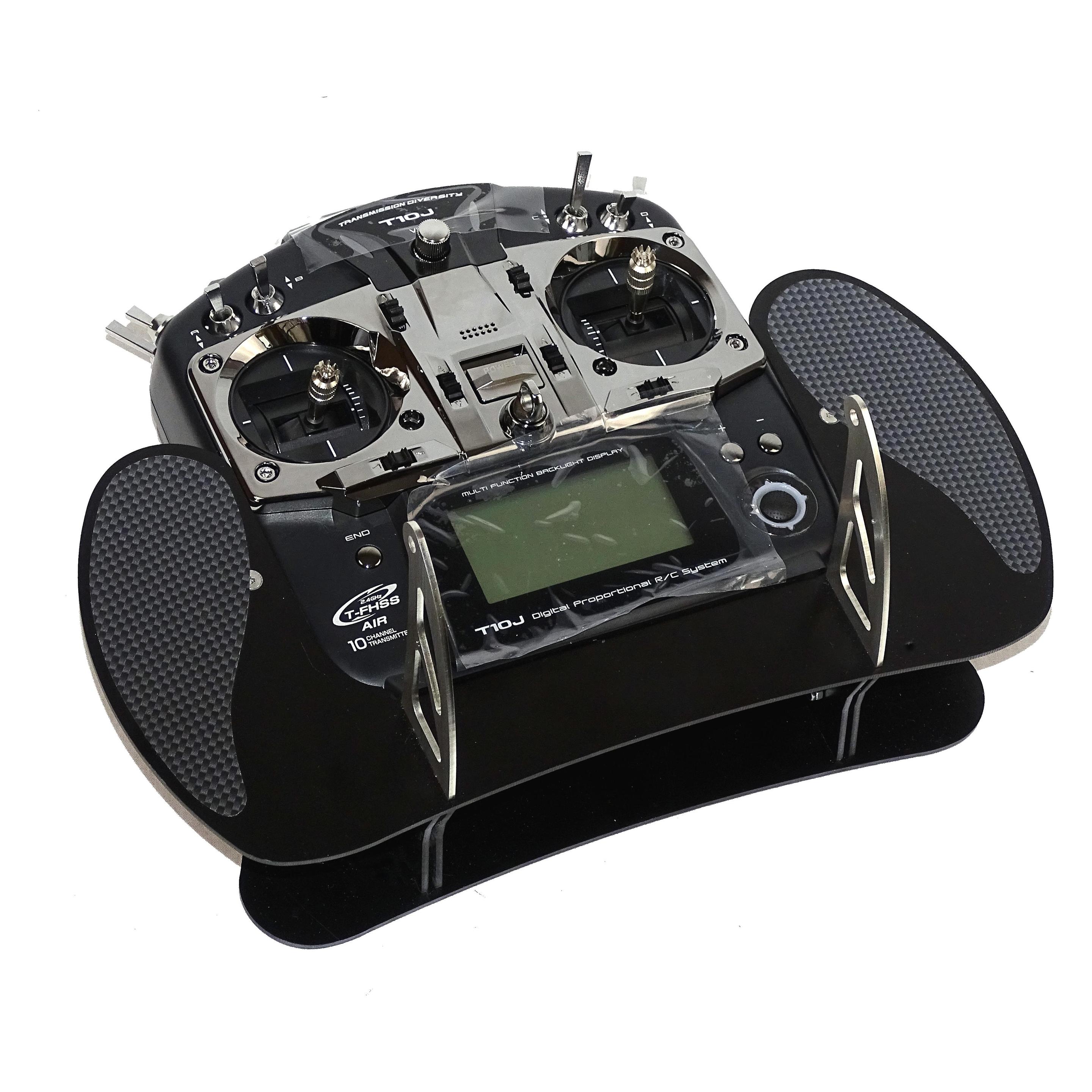 AHLtec Senderpult Futaba T10J Black mit Standard Senderpultbügel, ohne Handauflagen (SPT6JB)