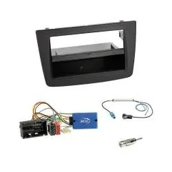 Alfa Romeo Mito (Typ 955) ab 2014 2-DIN Radioblende mit Fach Einbauset+Lenkra...