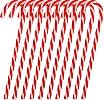 Inspire Picks Christmas Candy Cane Acrylic Ornaments Festive Xmas Tree Hanging Pendants 10pcs