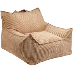 wigiwama Sitzsack Club Chair Cord, braun