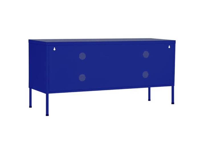 Maison Soldes Meuble TV - Armoire de Télévision - console de jeu Bleu marine 105x35x50cm Acier Moderne128417