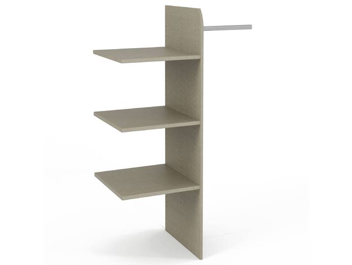 Wäscheeinteilung 98cm Beige Spanplatte, lackiert