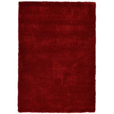 Hochflor-Teppich TOM TAILOR HOME "Shaggy Teppich Cozy", rot, B:85cm H:25mm L:155cm, Polyester, Teppiche