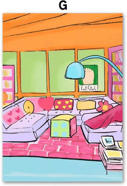 Inspire Picks Abstract Crocodile & Fish Canvas Art Colorful Modern Wall Decor g 13x18cm No Frame
