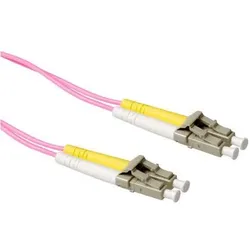 ACT 3 meter LSZH Multimode 50/125 OM4 fiber patch cable duplex with LC connectors (3 m), Netzwerkkabel