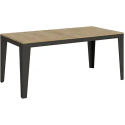 Itamoby Ausziehbarer Tisch 90x180/284 cm Gestell Flame Evolution Eiche Natur Anthrazit