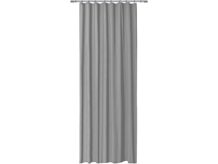 Vorhang Sheila hellgrau Baumwolle B 135 cm Blickdicht