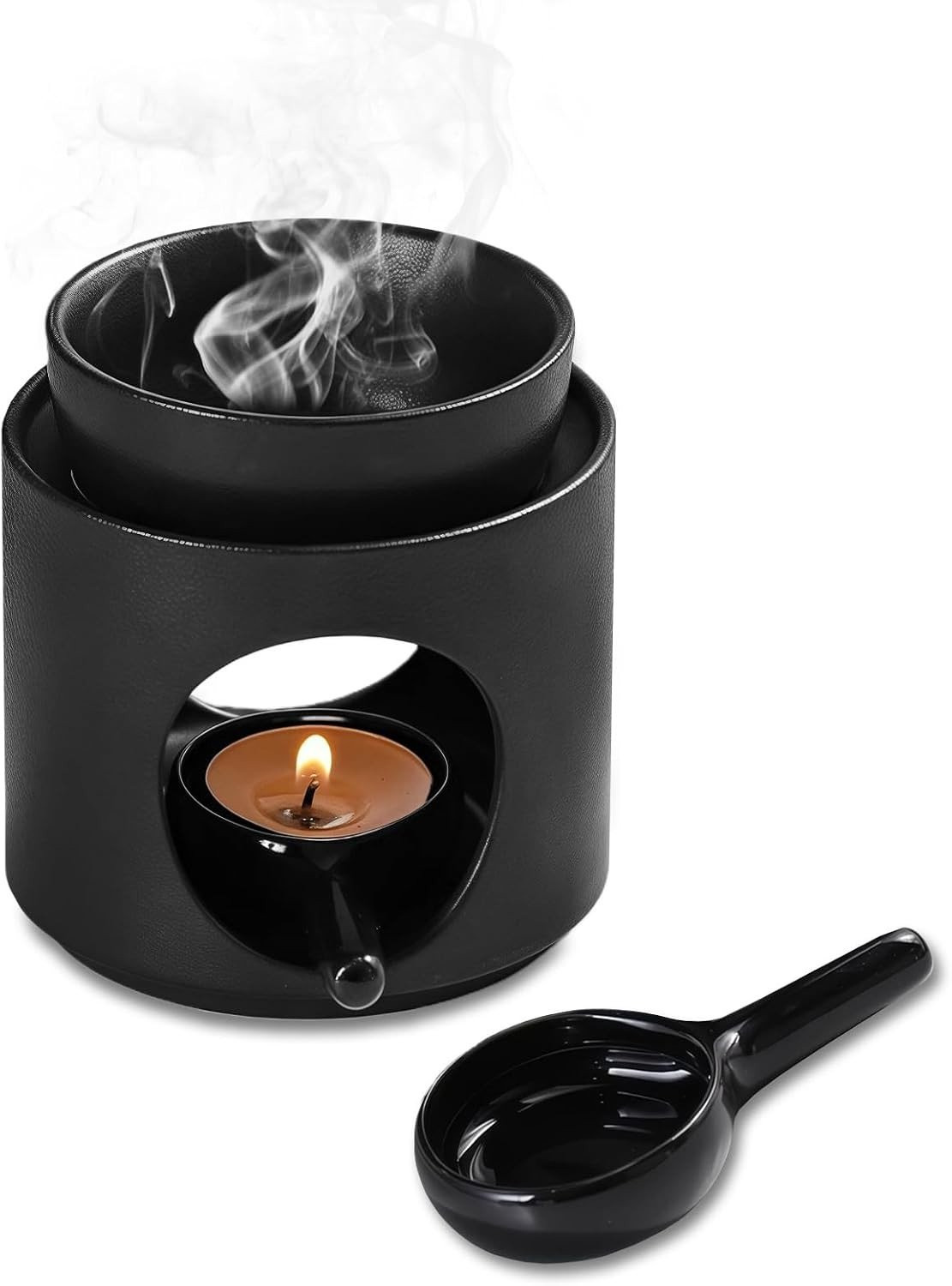 Keramische geurlamp met afneembare kom voor etherische oliën en geurwas, 100ml, ideaal voor aromatherapie en sfeervolle verlichting