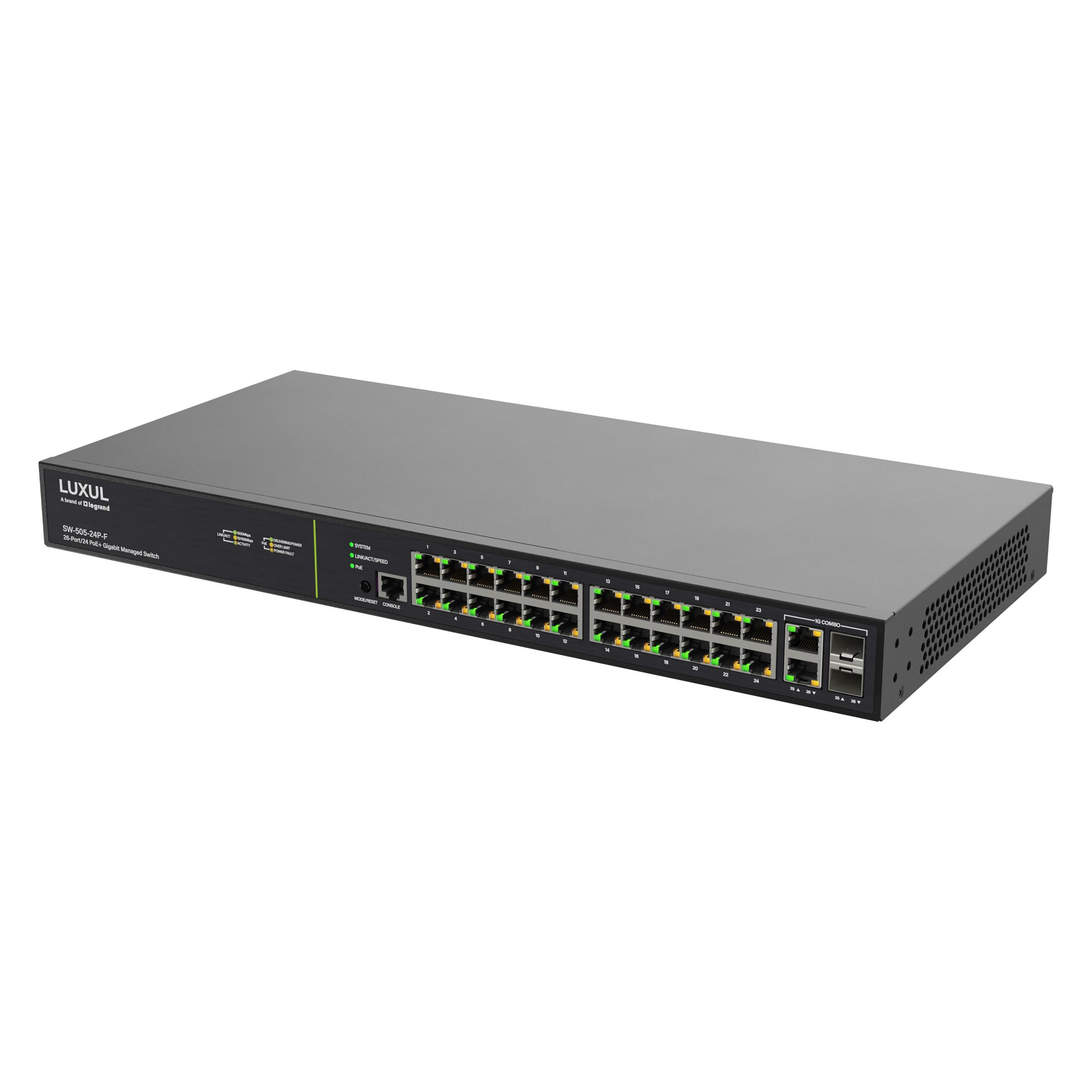 Luxul SW-505-24P-F-E (24 Ports) (SW-505-24P-F-E)
