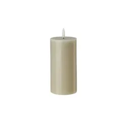 HOME STORY LED Kerze   , braun , Paraffin,Kunststoff , Maße (cm): H: 18  Ø: 7.5
