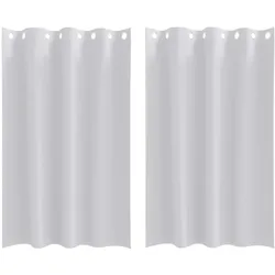 vidaXL Verdunkelungs-Vorhänge mit Ringen 2 pcs Helles Grau