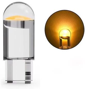 Inspired Finds Canbus T10 LED Glass COB 6000K Car Light Bulb 5W For Dome Reading And License Plate amber 10pcs