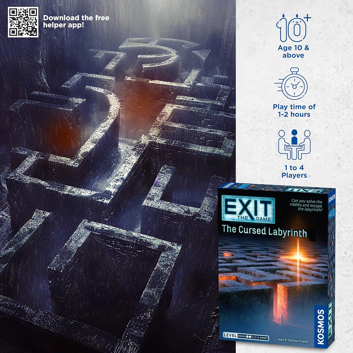 EXIT: The Cursed Labyrinth – Escape Room Board Game (Level 2, Ages 10+)