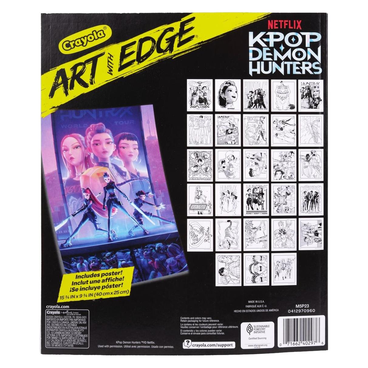 Crayola Malbuch mit Poster K-POP Demon Hunters (72217706)