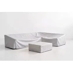ploss Abdeckhauben-Set für Aurora Sonnenliegen 2er-Set, hellgrau, 80% Polyester/20% TPU, 205 x 75 x 34 cm, UV50+, Ripstop-Gewebe, doppelte Nähte, Set 3-teilig
