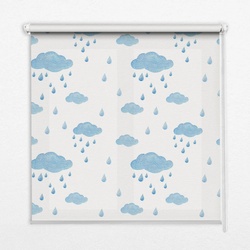INNENROLLO - Fensterrollo - Rollo - 80x180 cm - Wolken und Regen