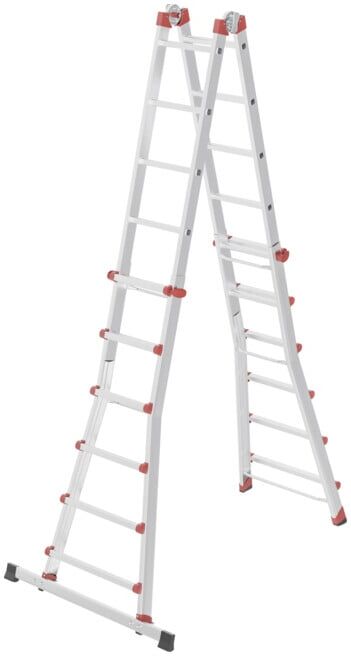 Hailo M80, échelle multifonctions en aluminium, 4x6 barreaux (7524157)