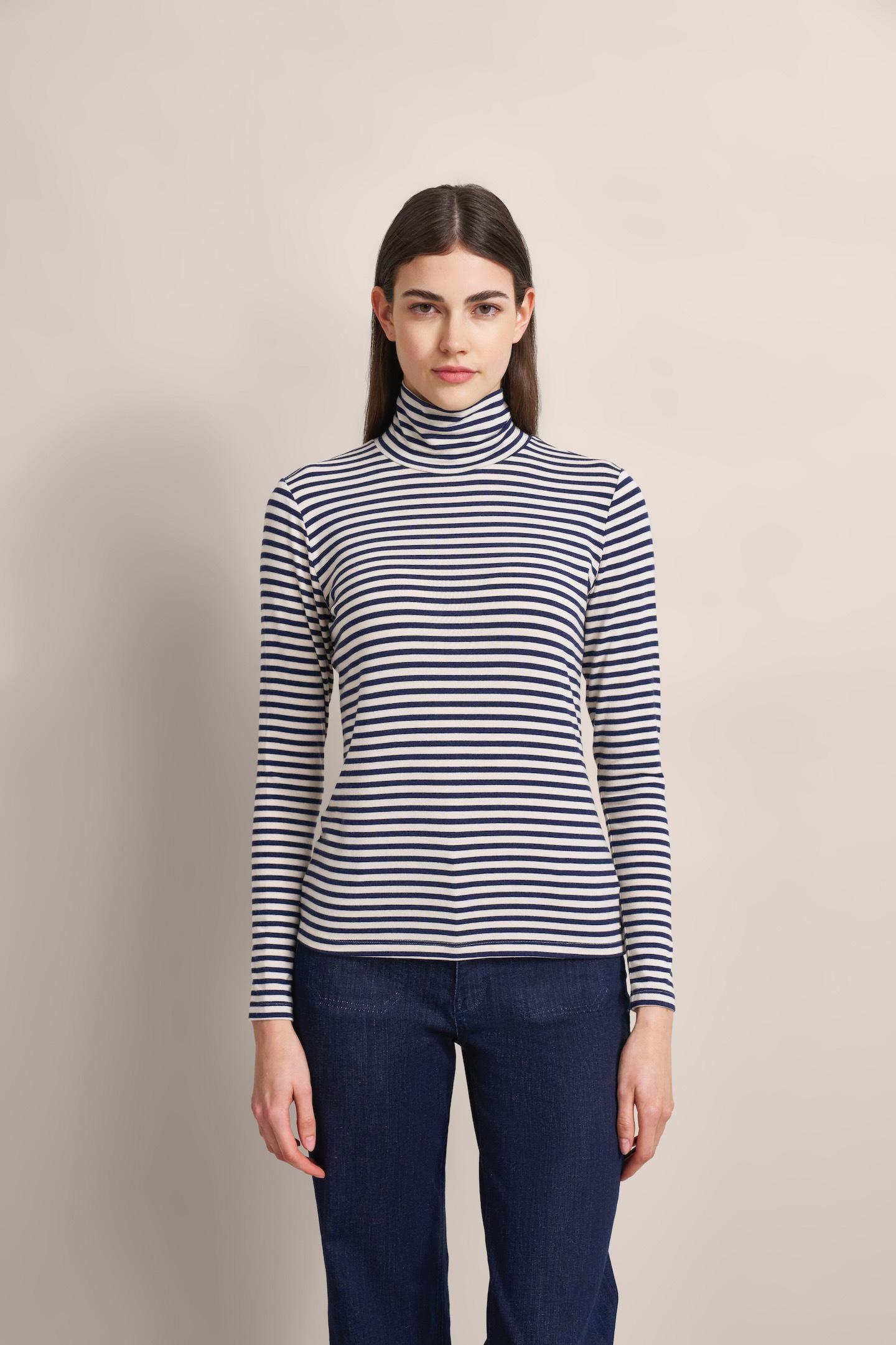 Bugatti Damen Langarmshirt mit Ringeln
