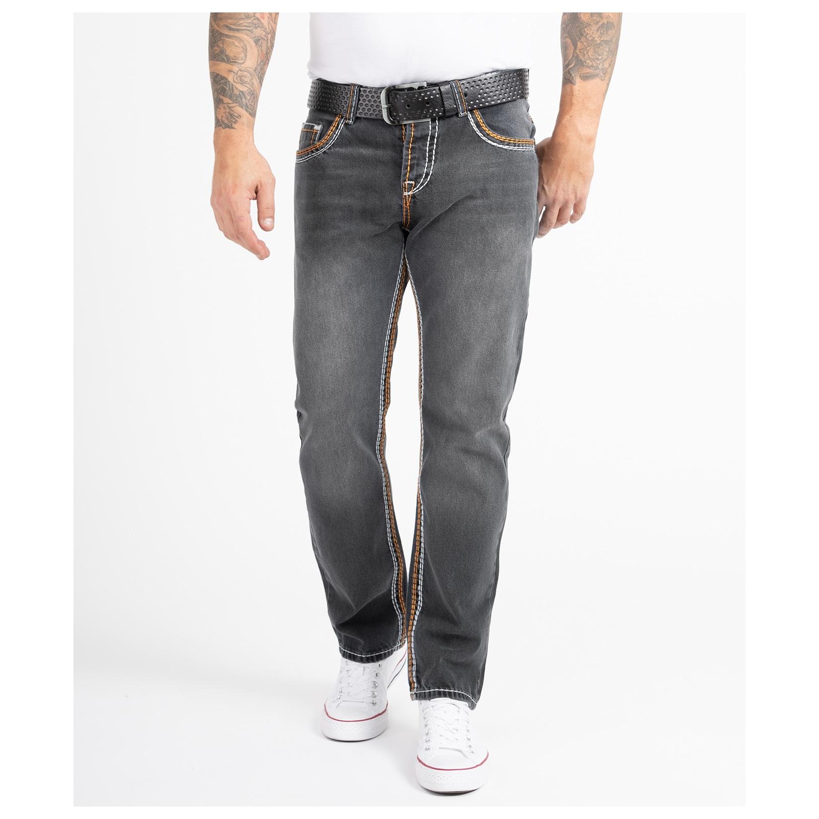 Rock Creek Jeans Comfort Fit dicke Nähte Loose Fit