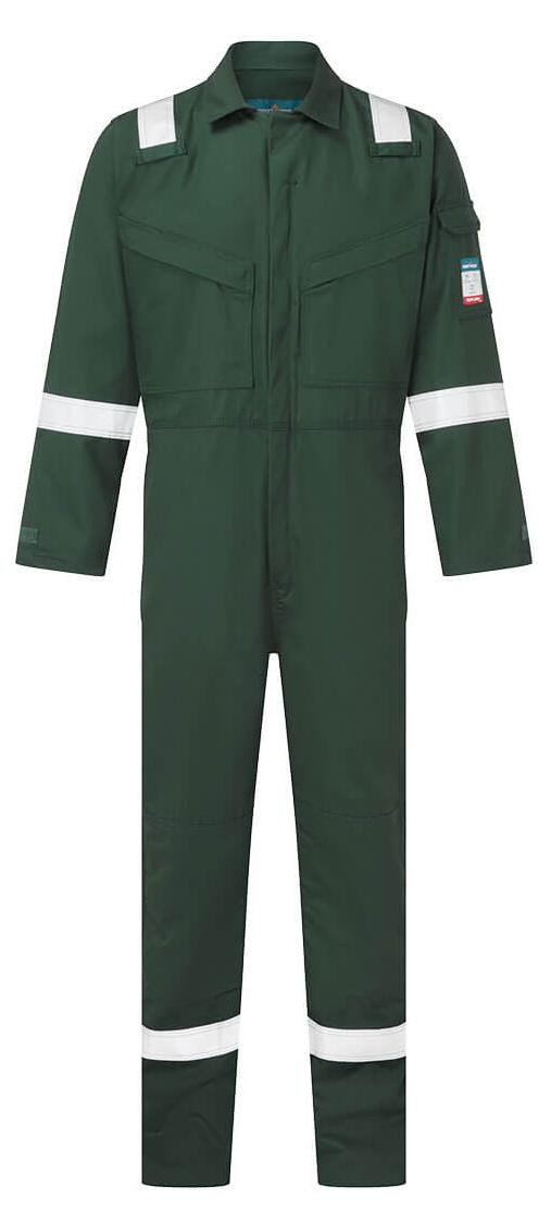 Portwest FR antistatische overall - Groen - Maat M
