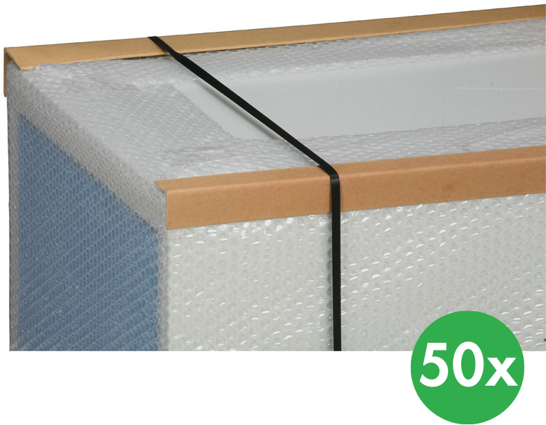 B2B Partner Kantenschutzleiste aus Pappe, 35 x 35 mm, Lange 1800 mm, 50 Stk.