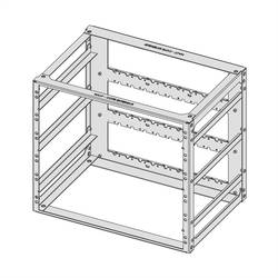 nVent SCHROFF 10170016 19 Zoll Rack-Gehäuse 9 HE Mehrfarbig
