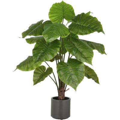 Kunstpflanze CREATIV GREEN "Alocasia Wentii", grün, H:100cm, Kunststoff, Kunstpflanzen, Kunstpflanze, mit naturgetreuem Blattwerk