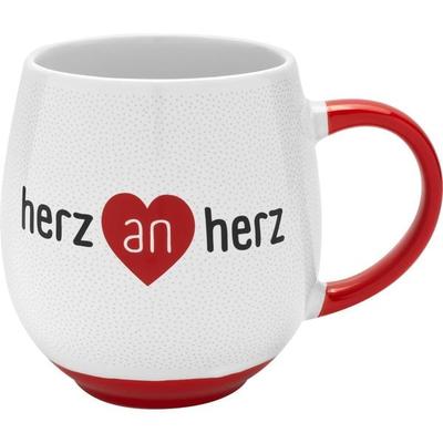 Tasse Motiv 'Herz an Herz'