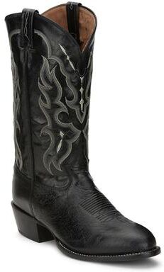 "Tony Lama Bonham 13"" Round Toe - Mens 11 Black Boot E2"