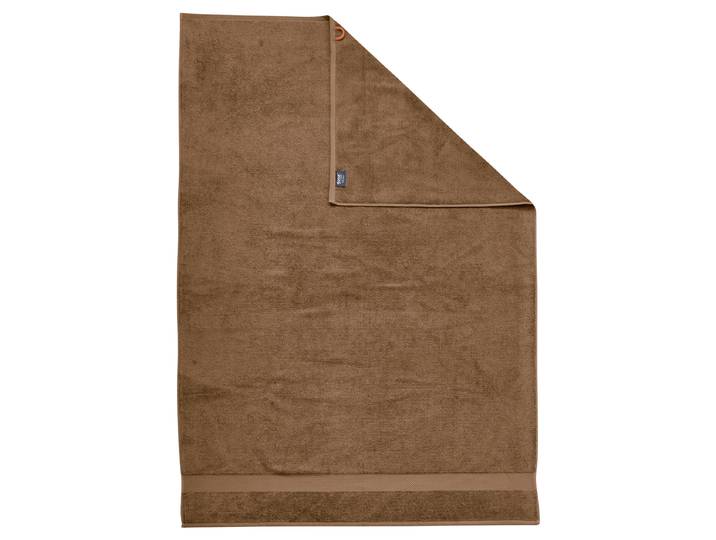 Serviette de douche XL Deluxe 100 x 1 x 150cm Cuivre/Cognac