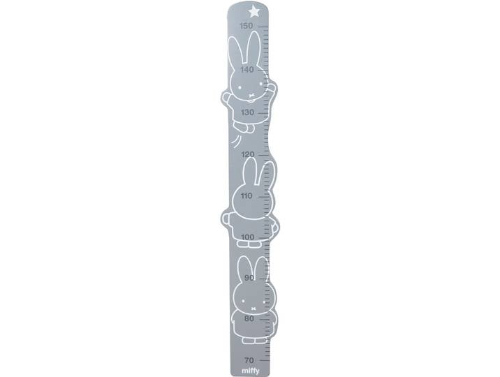 Messlatte ROBA miffy, grau , grau, B:15cm H:90cm T:1cm, MDF, Messlatten, Messlatte, Skala von 70 cm bis 150 cm