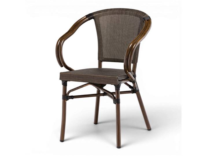 Fauteuil de terrasse MULHOUSE - Marron Glacé