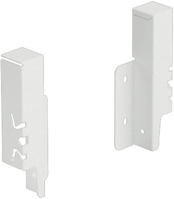 Hettich Connecteur arrière tiroir ArciTech, 9149280 gauche/droite acier blanc (9149280)
