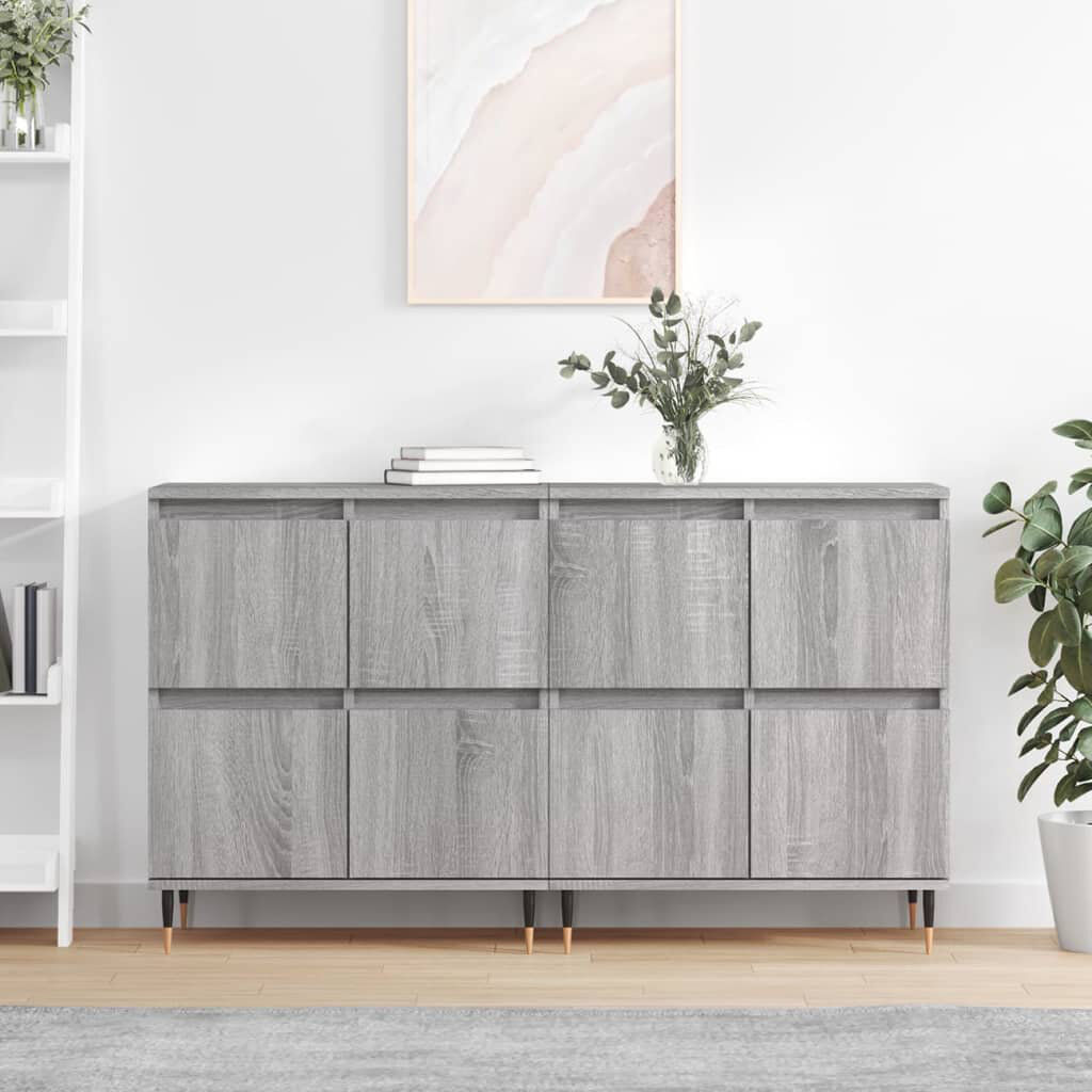 George Oliver Sideboards Engineered Wood Grey Sonoma 70cm H X 120cm W X 35cm D