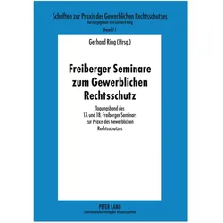 Freiberger Seminare zum Gewerblichen Rechtsschutz, Fachbücher