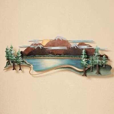 Touch of Class Mountain View Wall Sculpture Multi Earth , Multi Earth