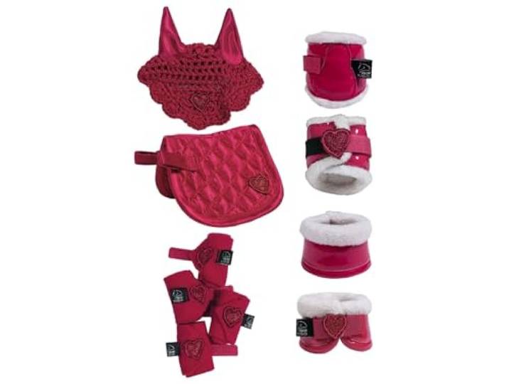 HKM Knuffel Pony Rijden Set Rood One Size