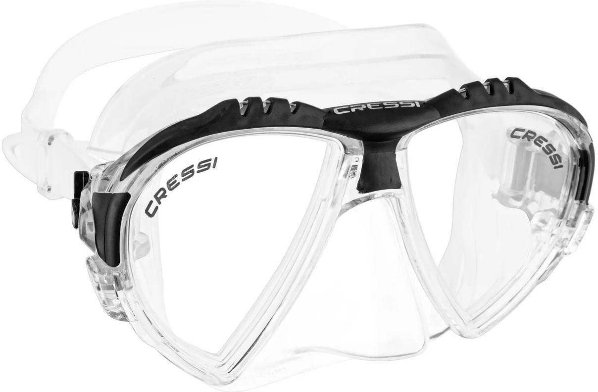 Schwimmbrille CRESSI, schwarz (schwarz, transparent), Sportbrillen, Schwimmbrille schwarz, transparent Einheitsgröße