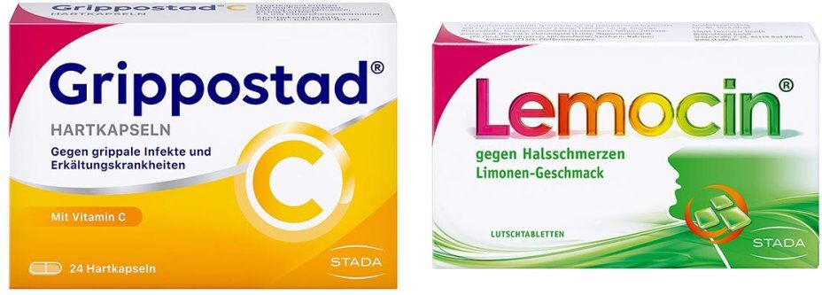 Grippostad C Hartkapseln + Lemocin gegen Halsschmerzen