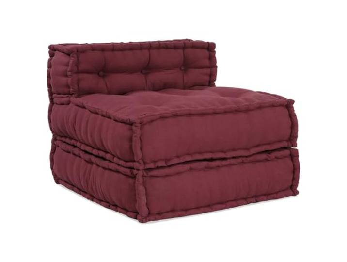 PUGYNBK Modulares Sofa, Granat-Stoff, 70 x 70 x 54 cm Weiche Baumwolle, Füllung aus Schaumstofffasern, rekonfigurierbares Design, Verwendung im Innenbereich und auf der Veranda