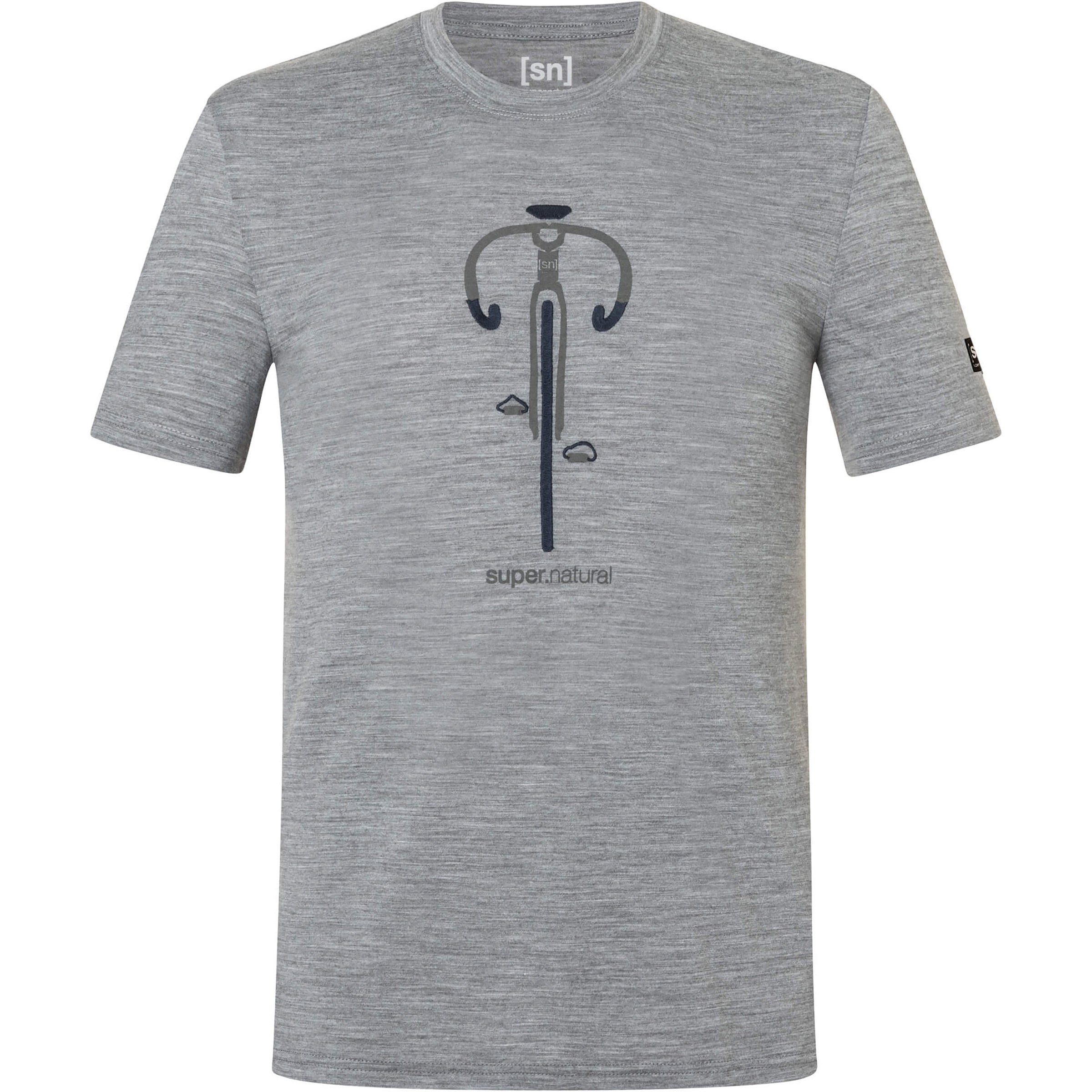 Super.Natural Vintage Bike Herren T-Shirts grau Größe L Trekking Hautfreundlich Merinowolle
