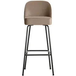 Barhocker Vogue aus Samt, modernes Design, Kaki grün, gepolstert, Metallgestell