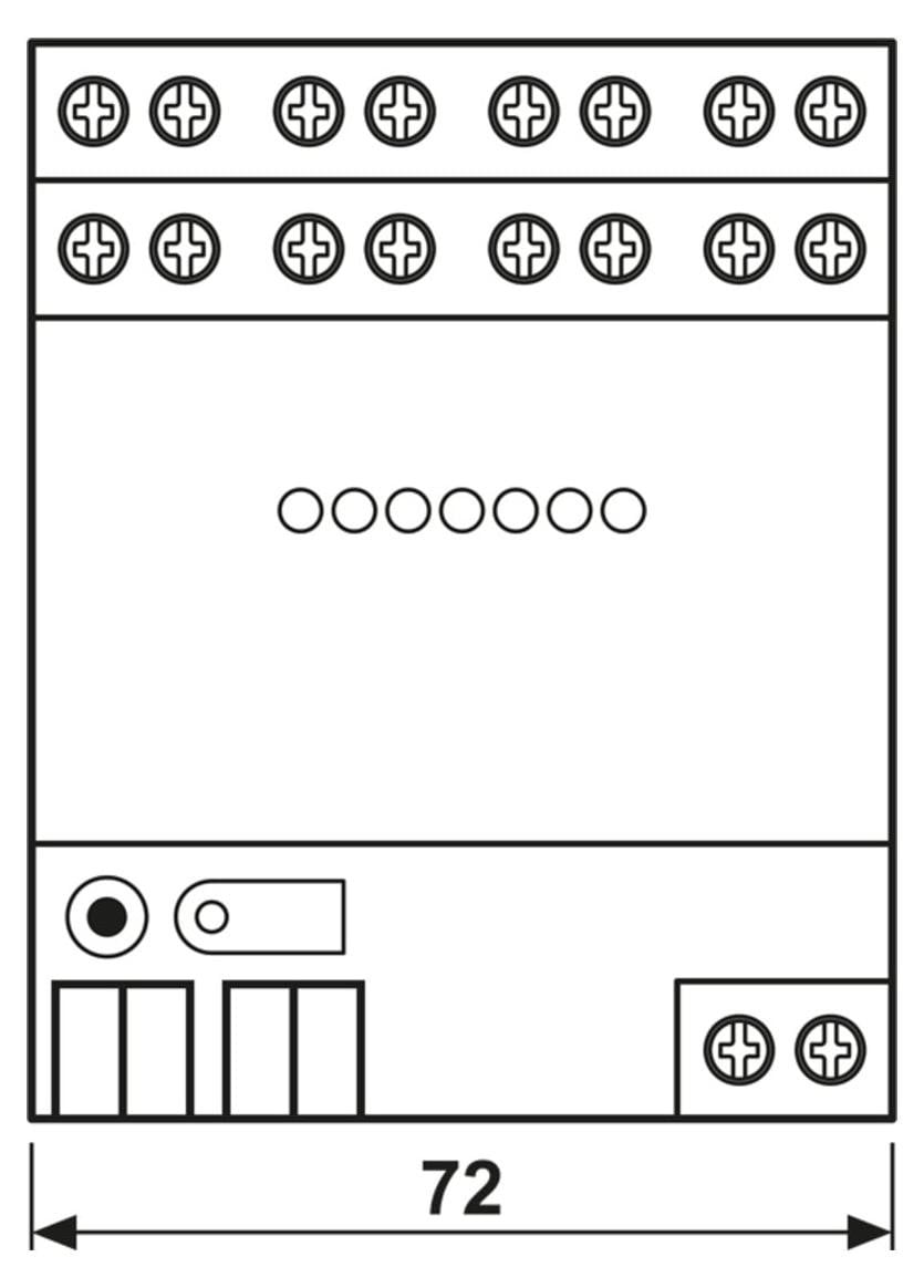 Jung Binaire ingang 2128REG KNX 8-kanaals