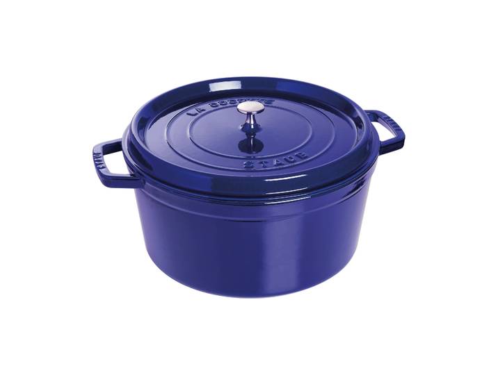 STAUB Cocotte ronde La Cocotte Staub fonte 8,4 L Bleu foncé