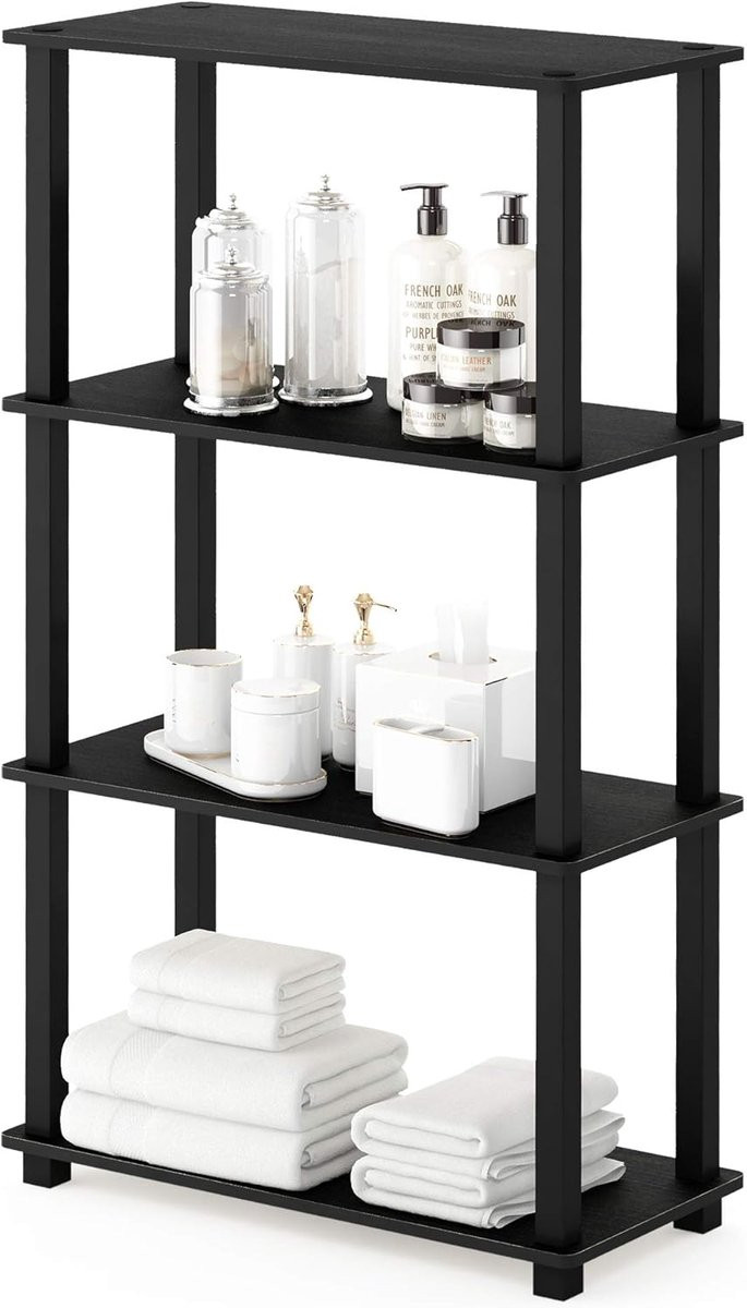 4-laags multifunctioneel plankdisplayrek met open ontwerp