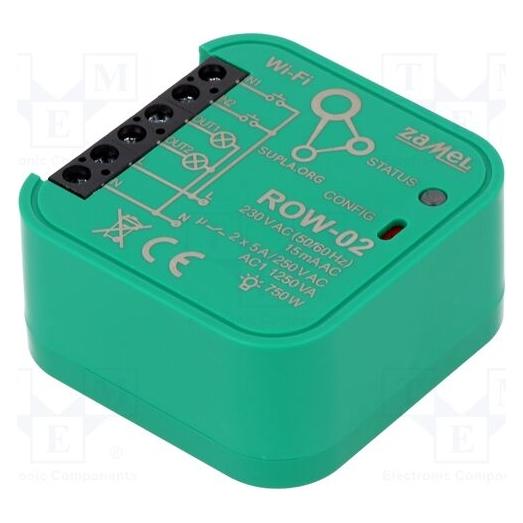 Zamel ROW-02 - 2x 230 V WLAN-Verbindung - Android (AN-10363)